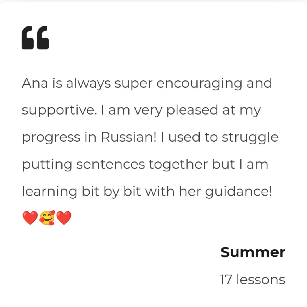 russian lessons online